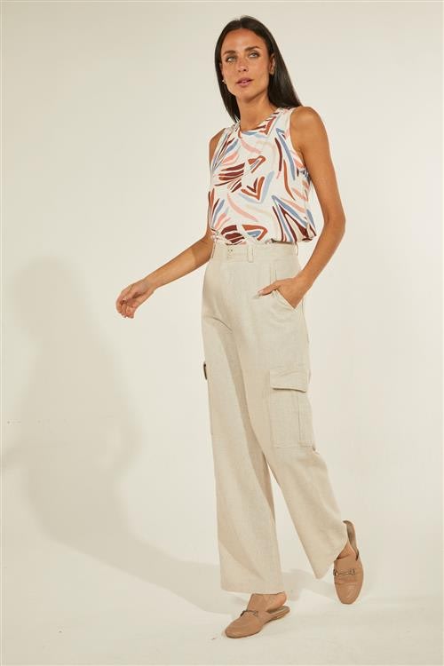 PANTALON CARGO MOM